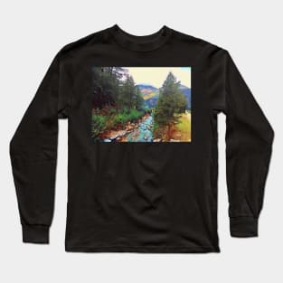 River in the mountains Long Sleeve T-Shirt